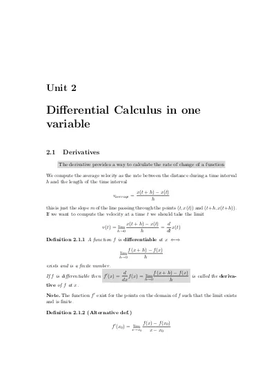Pdf Superior Differential Calculus In One Variable 1library Co