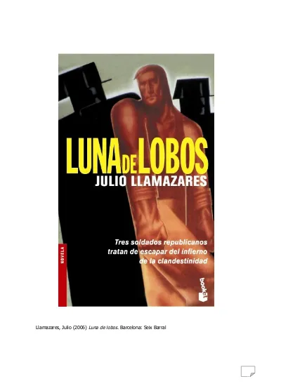 Julio Llamazares. Luna de lobos