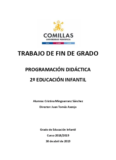 PDF superior Programación 2º Educación Infantil años) - 1Library.Co