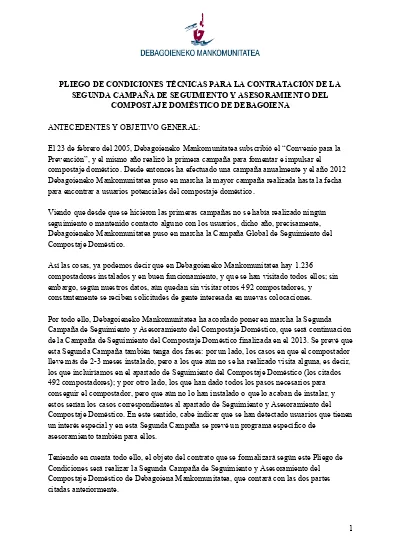 Boletin Trimestral De La Red Estatal De Entidades Por El Compostaje Domestico Y Comunitario NÂº 8 Enero 2012