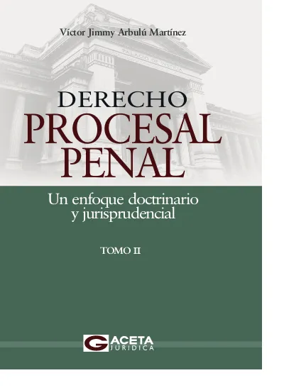 Proceso Penal Fundamentos Constitucionales Y Teoría General Tomo I 