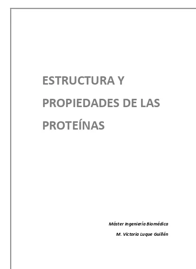 Estructura Y Propiedades De Las ProteÍnas 1619